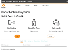 Tablet Screenshot of buyback.boostmobile.com